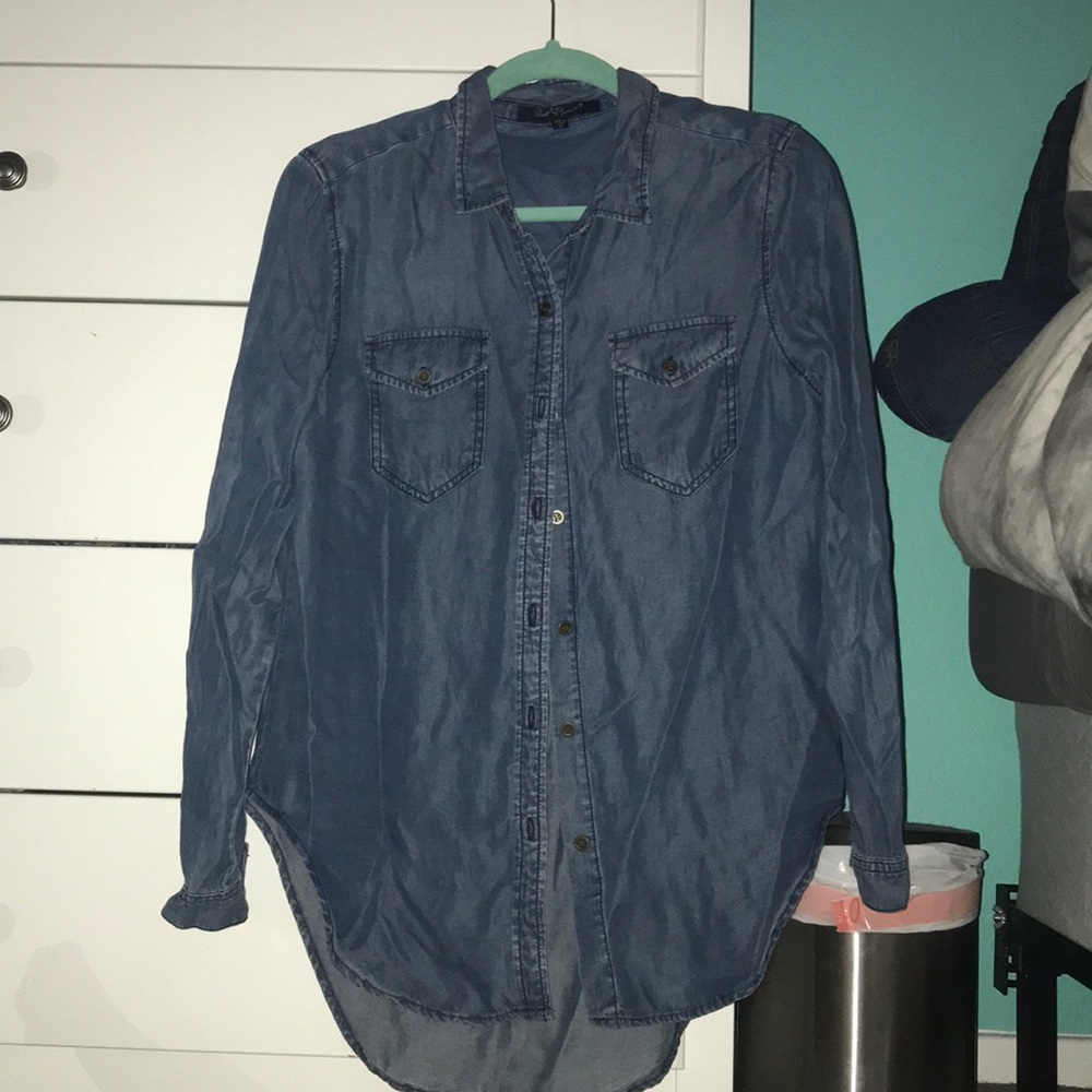 Jean button up